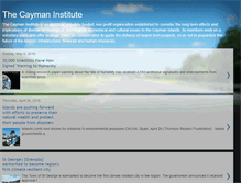 Tablet Screenshot of caymaninstitute.blogspot.com