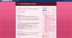 Desktop Screenshot of conociendoparacrecer.blogspot.com