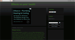 Desktop Screenshot of effectsonpetshealth.blogspot.com