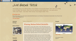 Desktop Screenshot of bebektiktok.blogspot.com