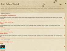 Tablet Screenshot of bebektiktok.blogspot.com