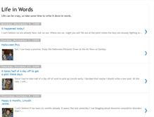 Tablet Screenshot of kristinslifeinwords.blogspot.com