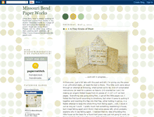 Tablet Screenshot of missouribendpaperworks.blogspot.com