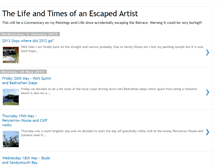 Tablet Screenshot of escapedartist.blogspot.com
