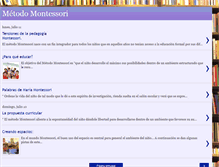 Tablet Screenshot of educacionmontessorichile.blogspot.com