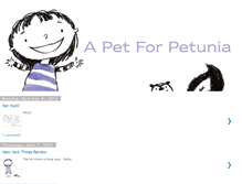 Tablet Screenshot of apetforpetunia.blogspot.com