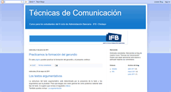 Desktop Screenshot of comunicacionesifb.blogspot.com