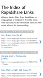 Mobile Screenshot of index-of-rapidshare-music-links.blogspot.com