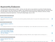 Tablet Screenshot of museworthyendeavors.blogspot.com