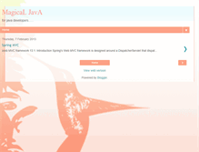 Tablet Screenshot of magical-java.blogspot.com