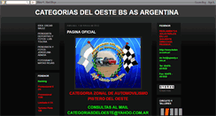 Desktop Screenshot of categoriasdeloeste.blogspot.com