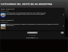 Tablet Screenshot of categoriasdeloeste.blogspot.com