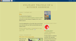 Desktop Screenshot of culinarytravelsofakitchengoddess.blogspot.com