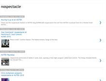 Tablet Screenshot of n0spectacle.blogspot.com