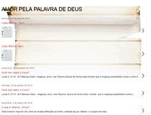 Tablet Screenshot of amorpelapalavradedeus.blogspot.com