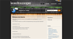Desktop Screenshot of leoncitox100pre.blogspot.com