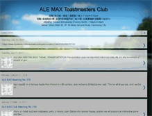 Tablet Screenshot of alemaxtoastmasters.blogspot.com