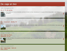 Tablet Screenshot of deviajeenbici.blogspot.com