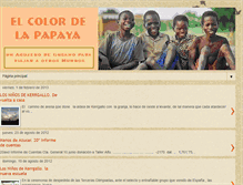Tablet Screenshot of elcolordelapapaya.blogspot.com