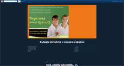 Desktop Screenshot of inclusionnacionalchile.blogspot.com