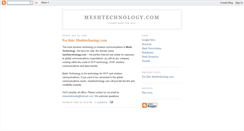 Desktop Screenshot of meshtechnology.blogspot.com