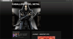 Desktop Screenshot of caballerosdelmetal.blogspot.com