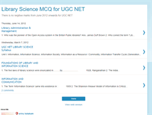 Tablet Screenshot of mcqlibraryscience.blogspot.com