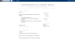 Desktop Screenshot of confessions-of-a-horny-bitch.blogspot.com