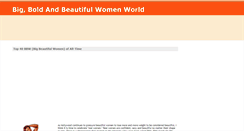 Desktop Screenshot of bbw-world.blogspot.com