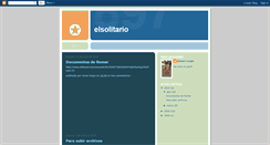 Desktop Screenshot of elsolitariofni.blogspot.com