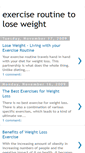 Mobile Screenshot of exerciseroutinetoloseweight.blogspot.com