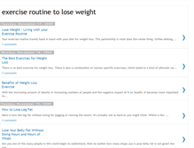 Tablet Screenshot of exerciseroutinetoloseweight.blogspot.com