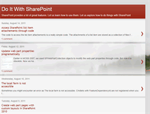 Tablet Screenshot of doitwithsharepoint.blogspot.com