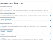 Tablet Screenshot of phantomspacelittlebrain.blogspot.com