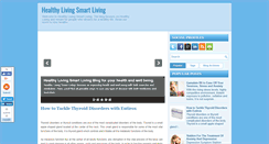 Desktop Screenshot of healthylivingsmartliving.blogspot.com