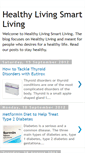 Mobile Screenshot of healthylivingsmartliving.blogspot.com