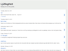 Tablet Screenshot of ljuflegheit.blogspot.com