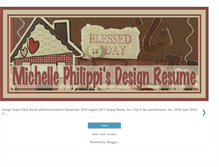 Tablet Screenshot of michellephilippidesignresume.blogspot.com