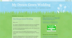 Desktop Screenshot of mydreamgreenwedding.blogspot.com
