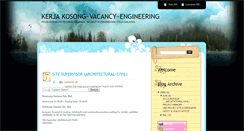 Desktop Screenshot of kerjakosong-engineering.blogspot.com