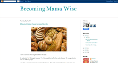 Desktop Screenshot of becomingmamawise.blogspot.com