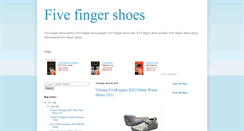 Desktop Screenshot of five-finger-shoes.blogspot.com