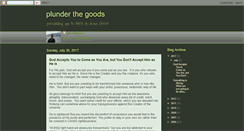 Desktop Screenshot of plunderthegoods.blogspot.com
