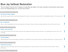 Tablet Screenshot of bluejaysailboat.blogspot.com