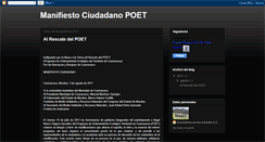 Desktop Screenshot of manifiestopoet.blogspot.com