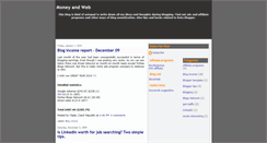 Desktop Screenshot of moneyandweb.blogspot.com