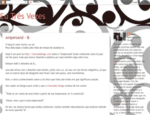 Tablet Screenshot of eutresvezes.blogspot.com