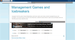 Desktop Screenshot of management-games-icebreakers.blogspot.com