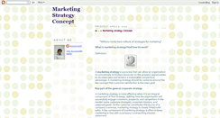 Desktop Screenshot of marketingstrategyconcept.blogspot.com