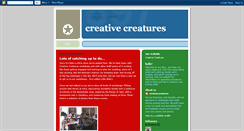 Desktop Screenshot of creativecreaturesblog.blogspot.com